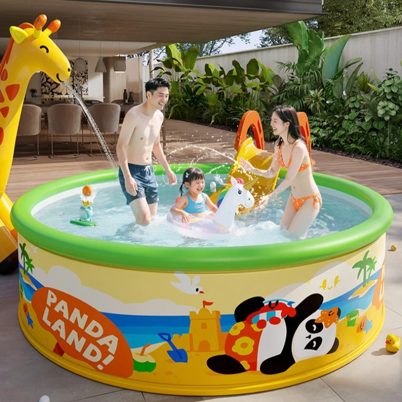 Inflatable Hot Tub - Portable Foldable Kids Pool Outdoor Backyard