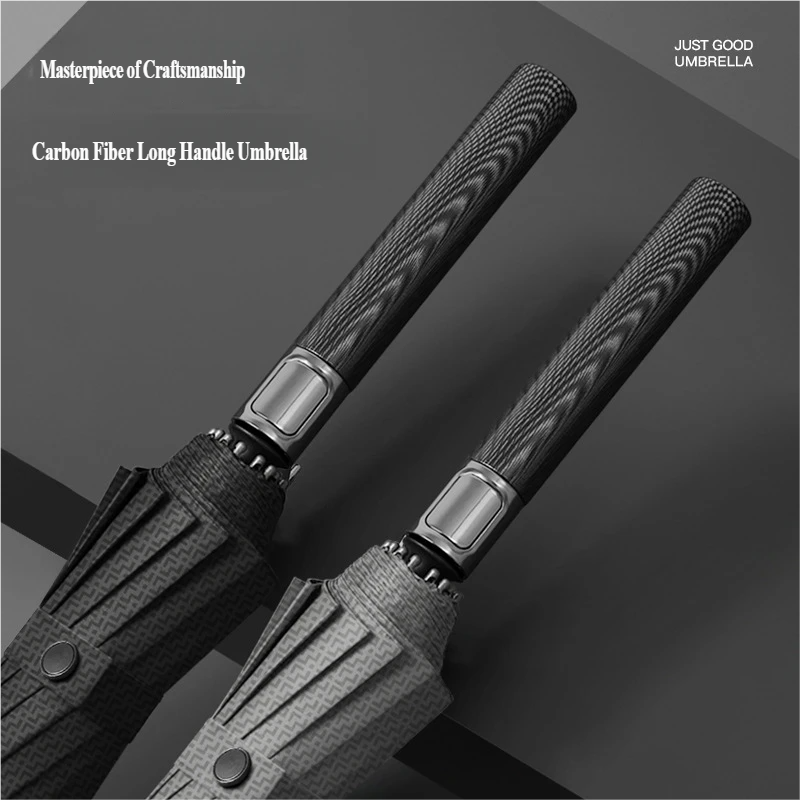 Parasol Umbrella Large - 16-Rib Automatic Carbon Fiber Straight Umbrella,