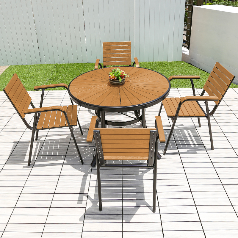Outdoor Furniture For Cafe - Modern Outdoor Round Dining Table Restaurant