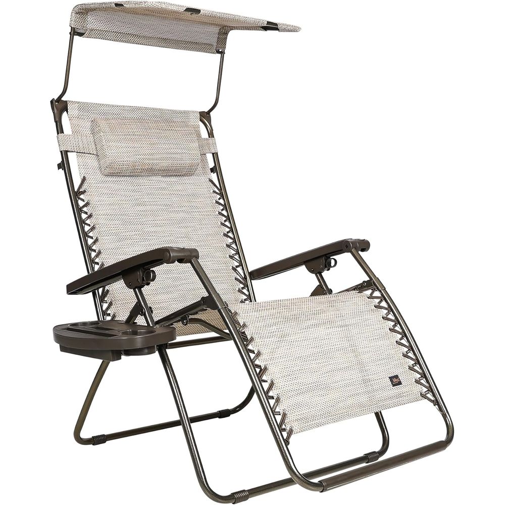 Outdoor Furniture Xl - GFC-452WSR Wide XL Zero Gravity w/Canopy,