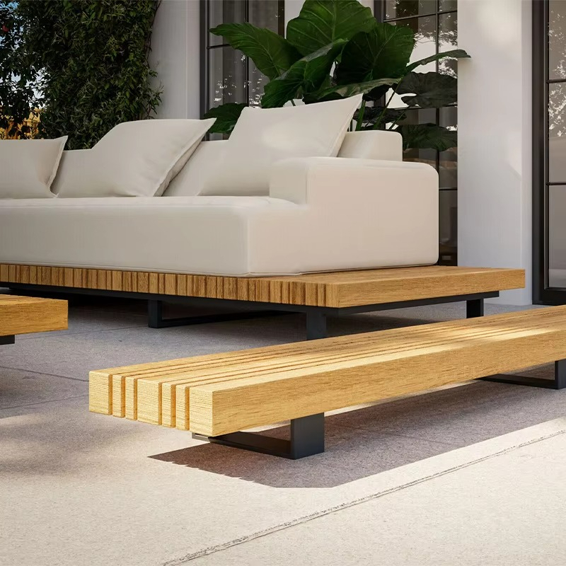 Waterproof Teak Wood Garden So - Outdoor Furniture Lounge Set reseña y precio