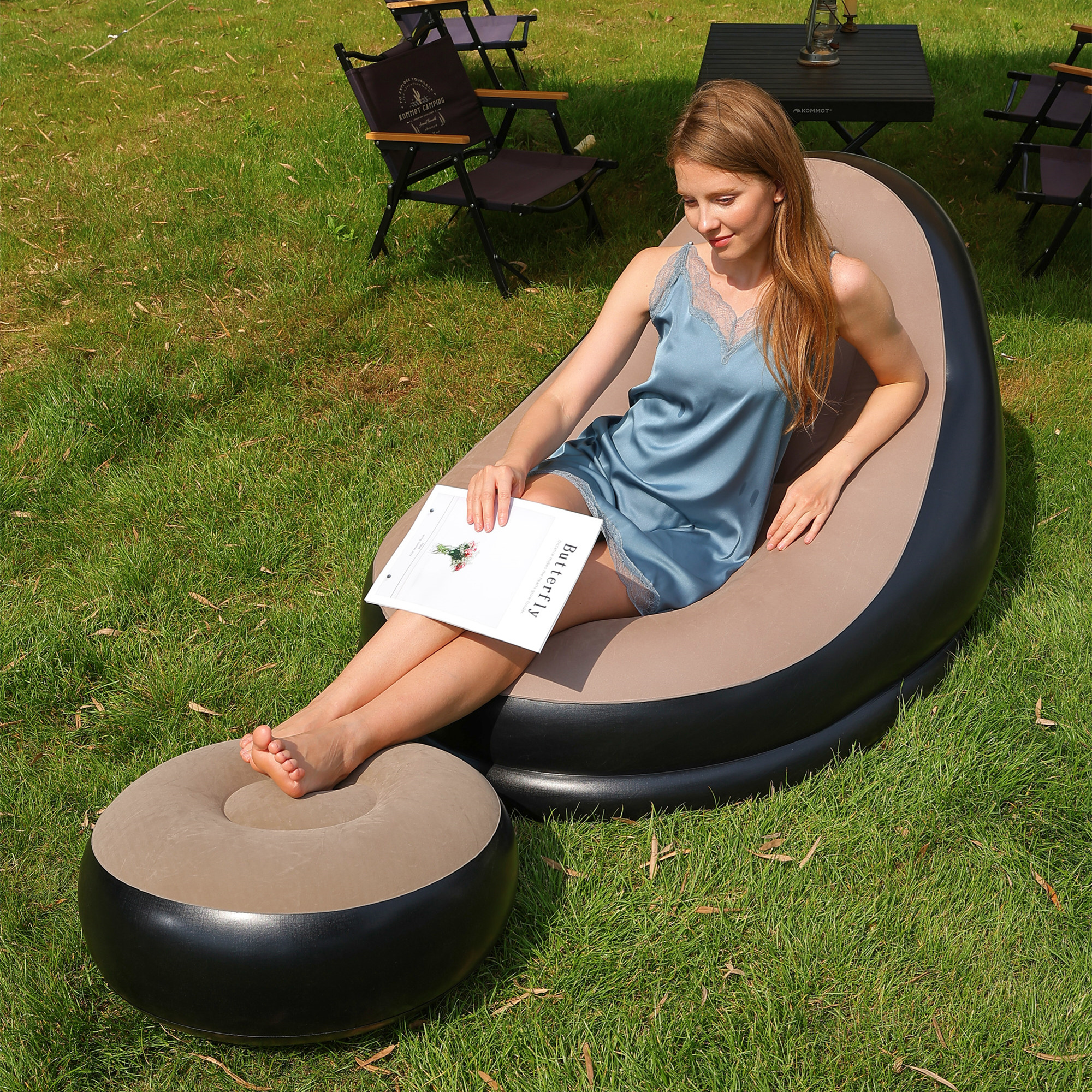 Lazy Couch Sofas Inflatable Ch - Outdoor Furniture Lounge Set reseña y precio