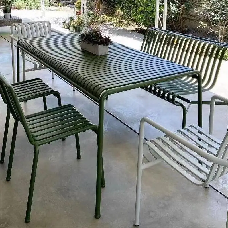Wrought iron modern simple bal - Outdoor Furniture For Cafe reseña y precio