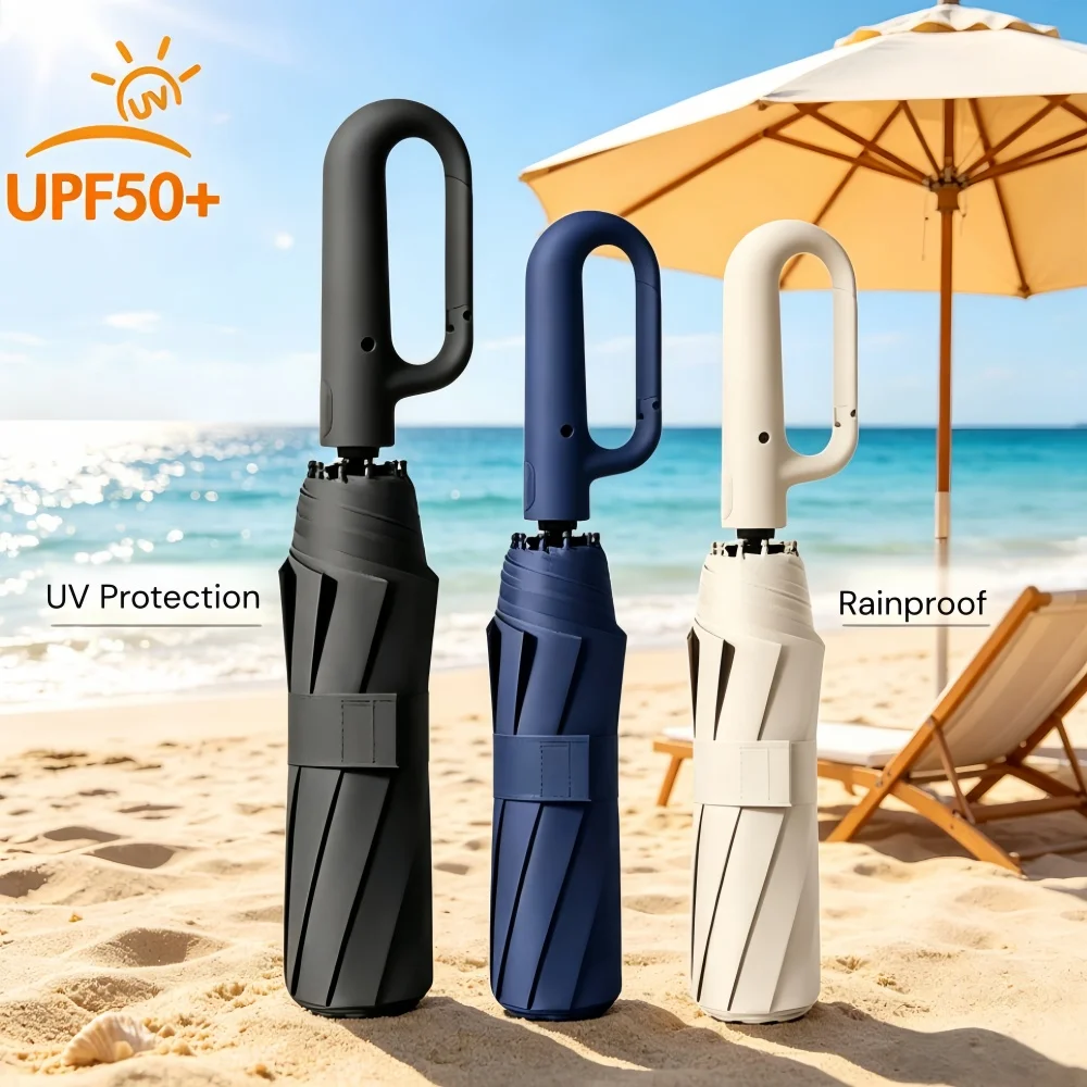 Strong Windproof Automatic Umb - Parasol Umbrella Large reseña y precio