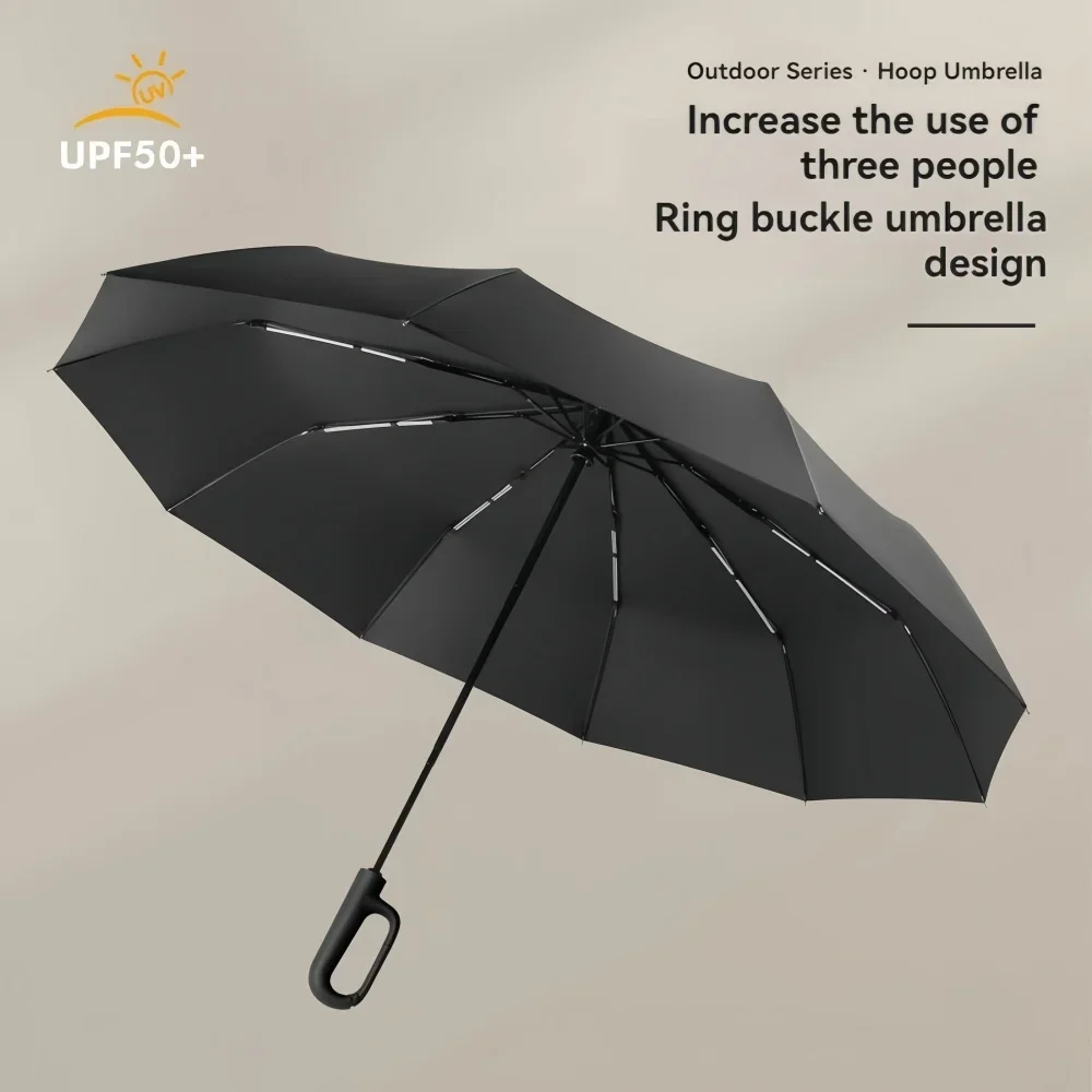 Strong Windproof Automatic Umb - Parasol Umbrella Large reseña y precio