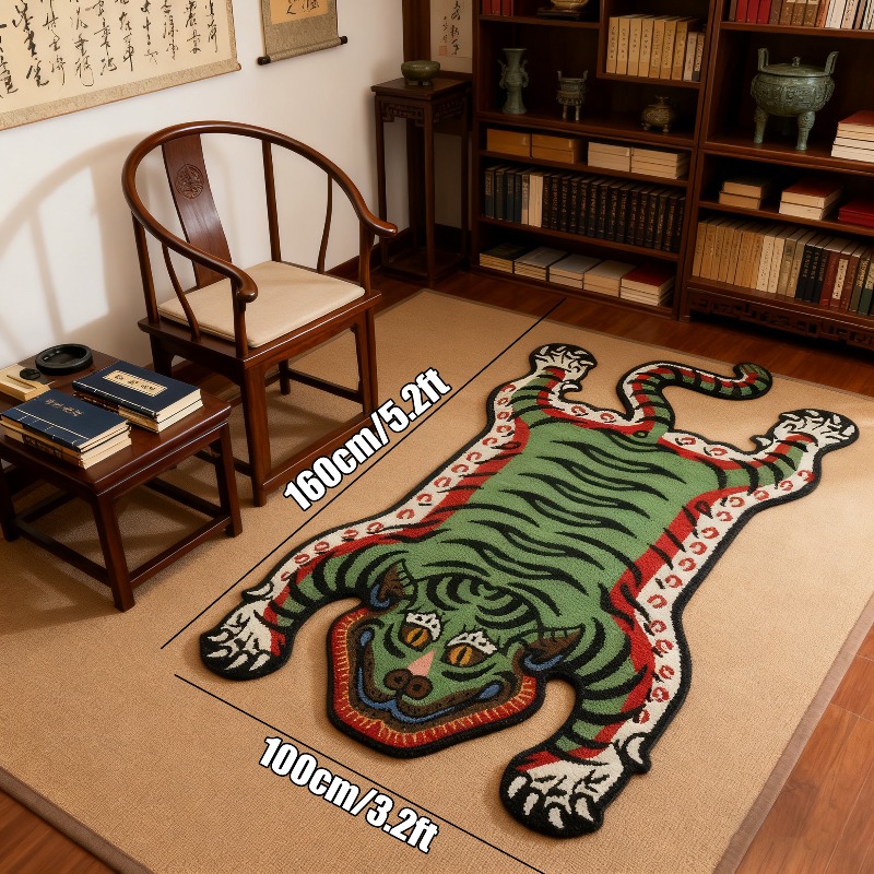 VIKAMA Tiger Pattern Rug Non-s - Outdoor Furniture For Cafe reseña y precio