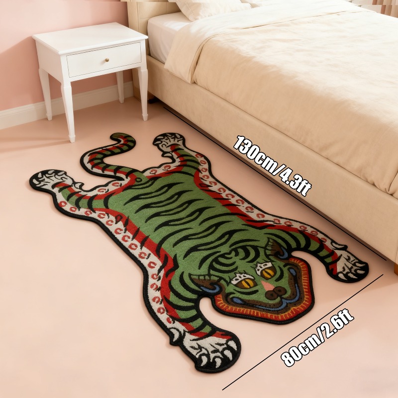 VIKAMA Tiger Pattern Rug Non-s - Outdoor Furniture For Cafe reseña y precio