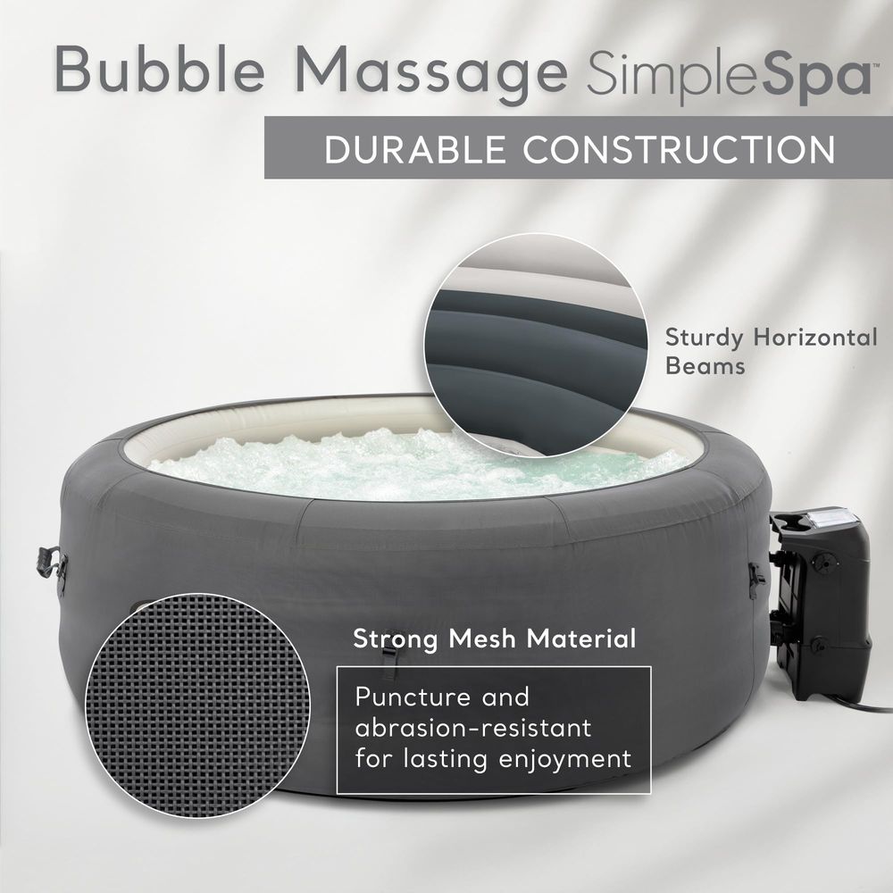 SimpleSpa 4 Person Round Infla - Inflatable Hot Tub reseña y precio