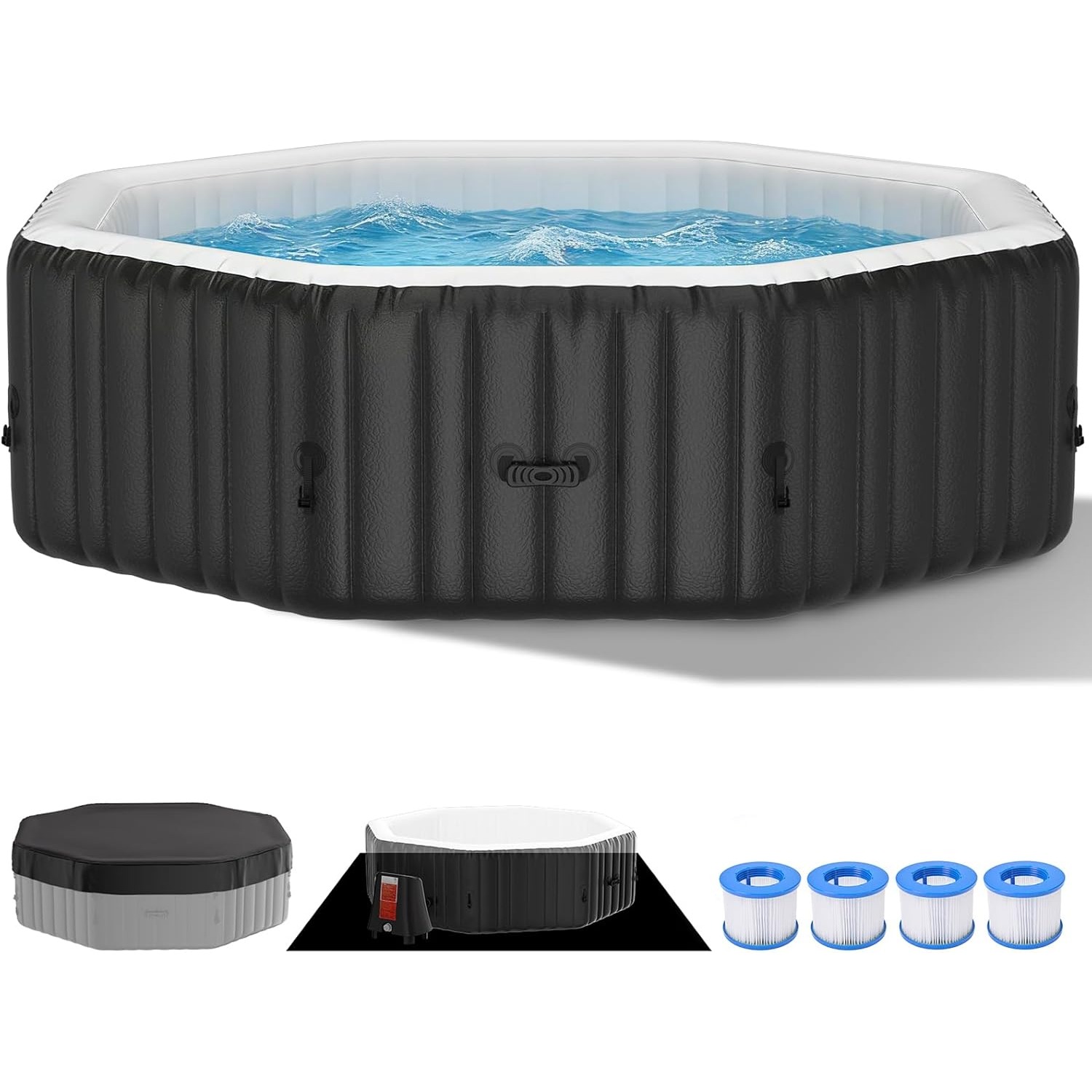 4-6 Person Polygon Inflatable  - Inflatable Hot Tub reseña y precio