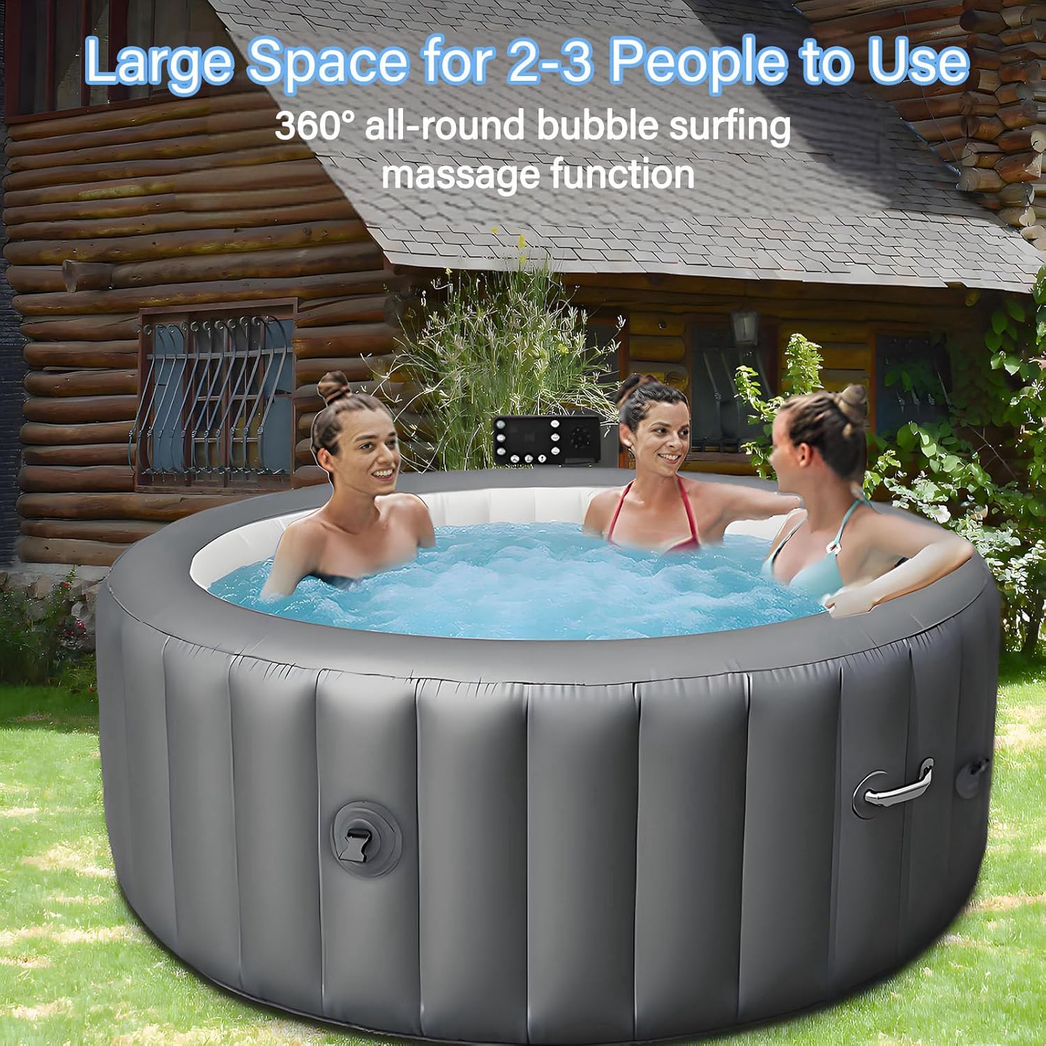 Inflatable Hot Tub 4 6 Person  - Inflatable Hot Tub reseña y precio