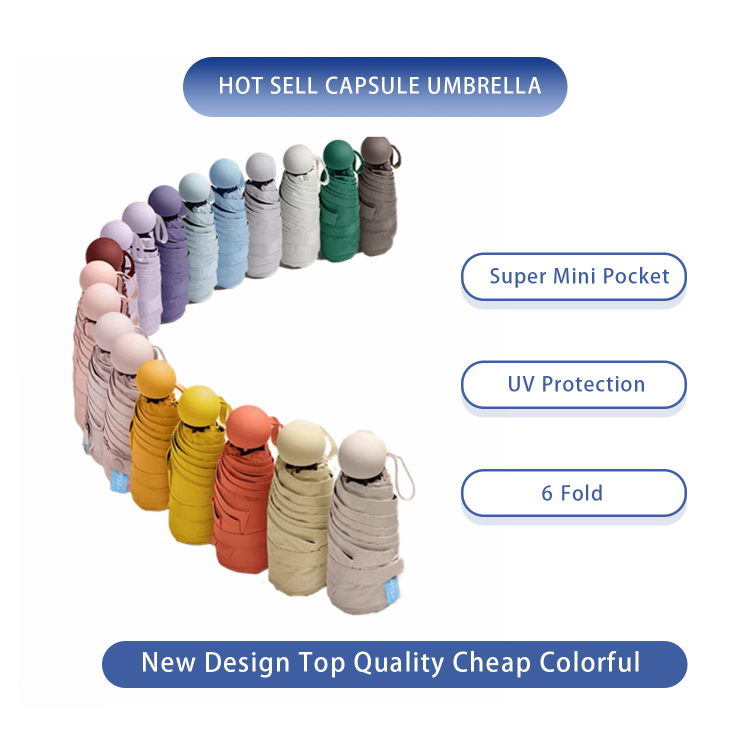 Mini Sunshine Umbrella Pocket, - Parasol Umbrella Large reseña y precio