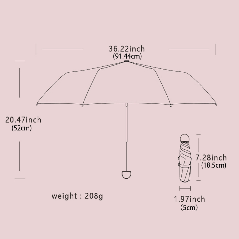 Mini Sunshine Umbrella Pocket, - Parasol Umbrella Large reseña y precio