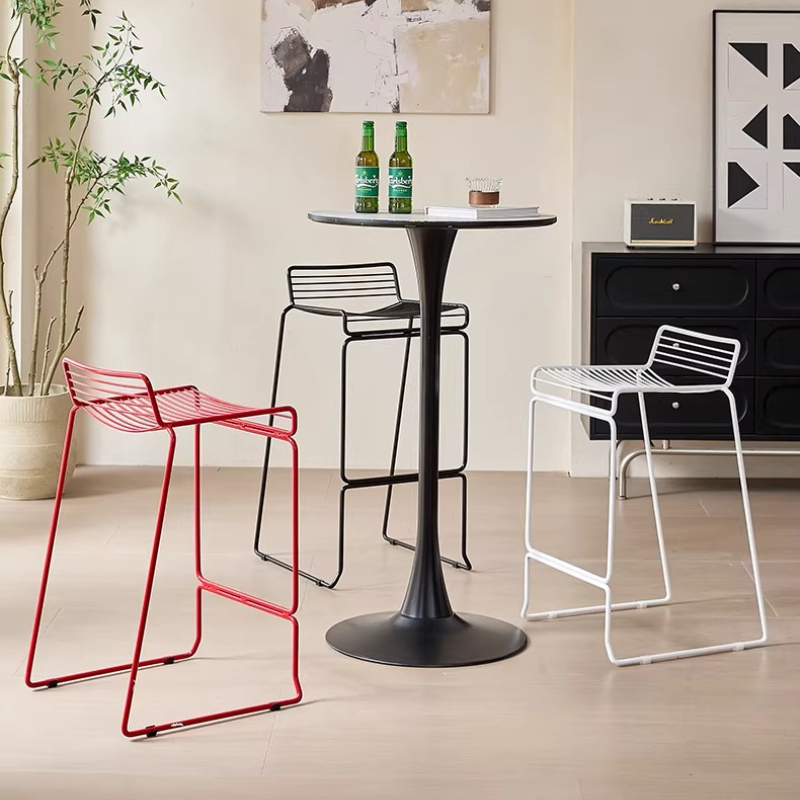 Nordic Minimalist Bar Stool Mo - Outdoor Furniture For Cafe reseña y precio