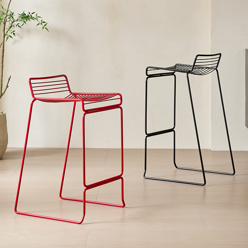 Nordic Minimalist Bar Stool Mo - Outdoor Furniture For Cafe reseña y precio