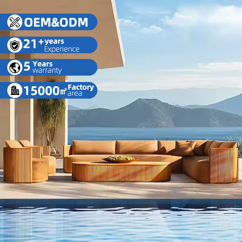 All Weather Premium Wooden Tea - Outdoor Furniture Lounge Set reseña y precio