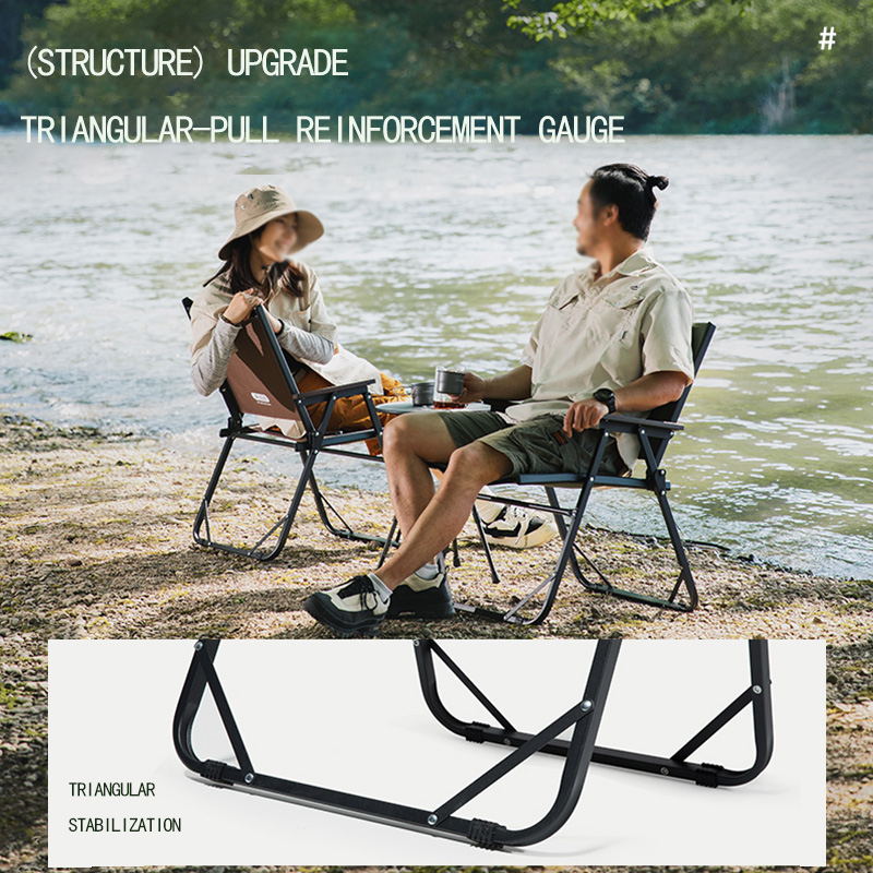BISINNA Outdoor Folding Campin - Outdoor Furniture Rocking Chair reseña y precio