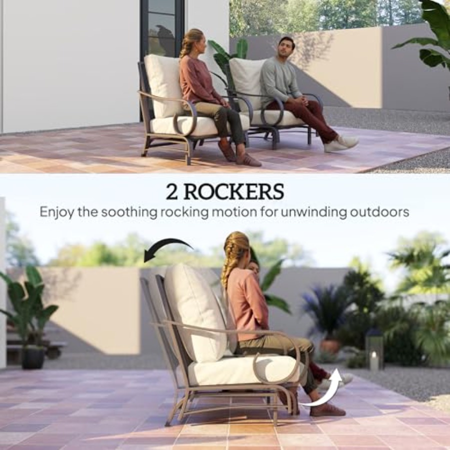 5 Piece Patio Furniture Set wi - Outdoor Furniture Lounge Set reseña y precio