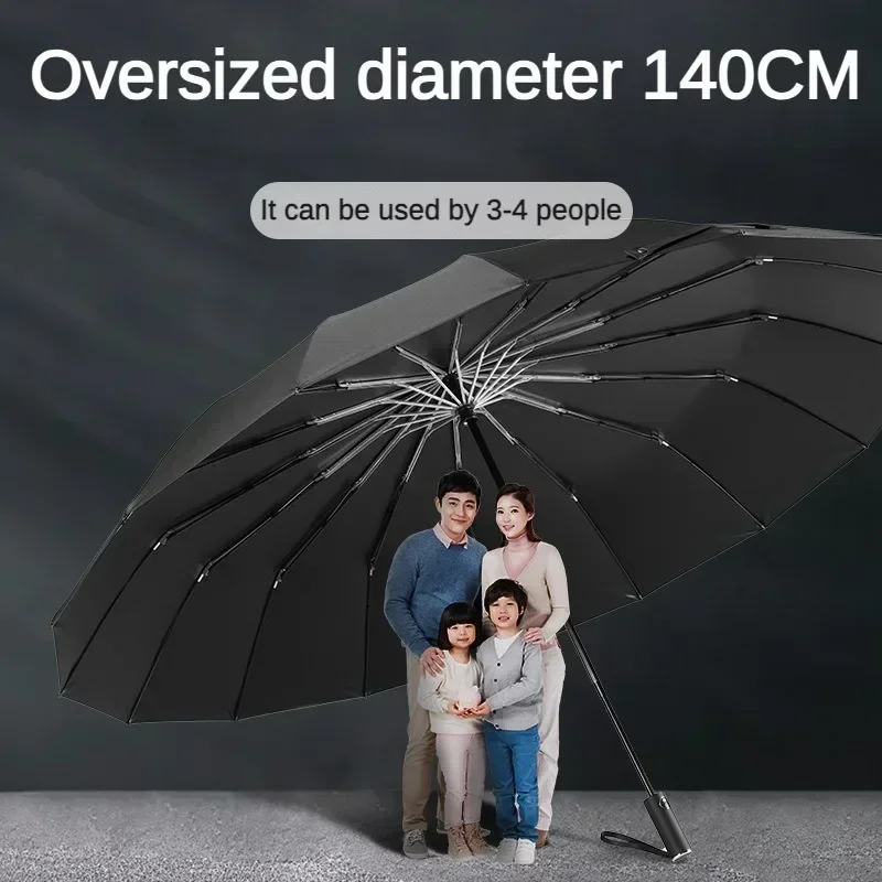 Super Large 140CM Automatic Fo - Parasol Umbrella Large reseña y precio