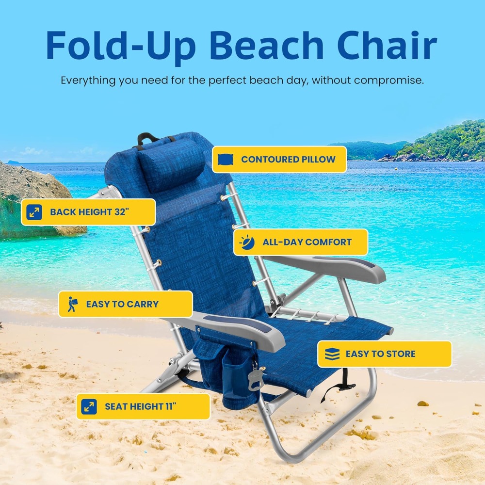 Cooler+ Folding Backpack Beach - Outdoor Furniture Xl reseña y precio