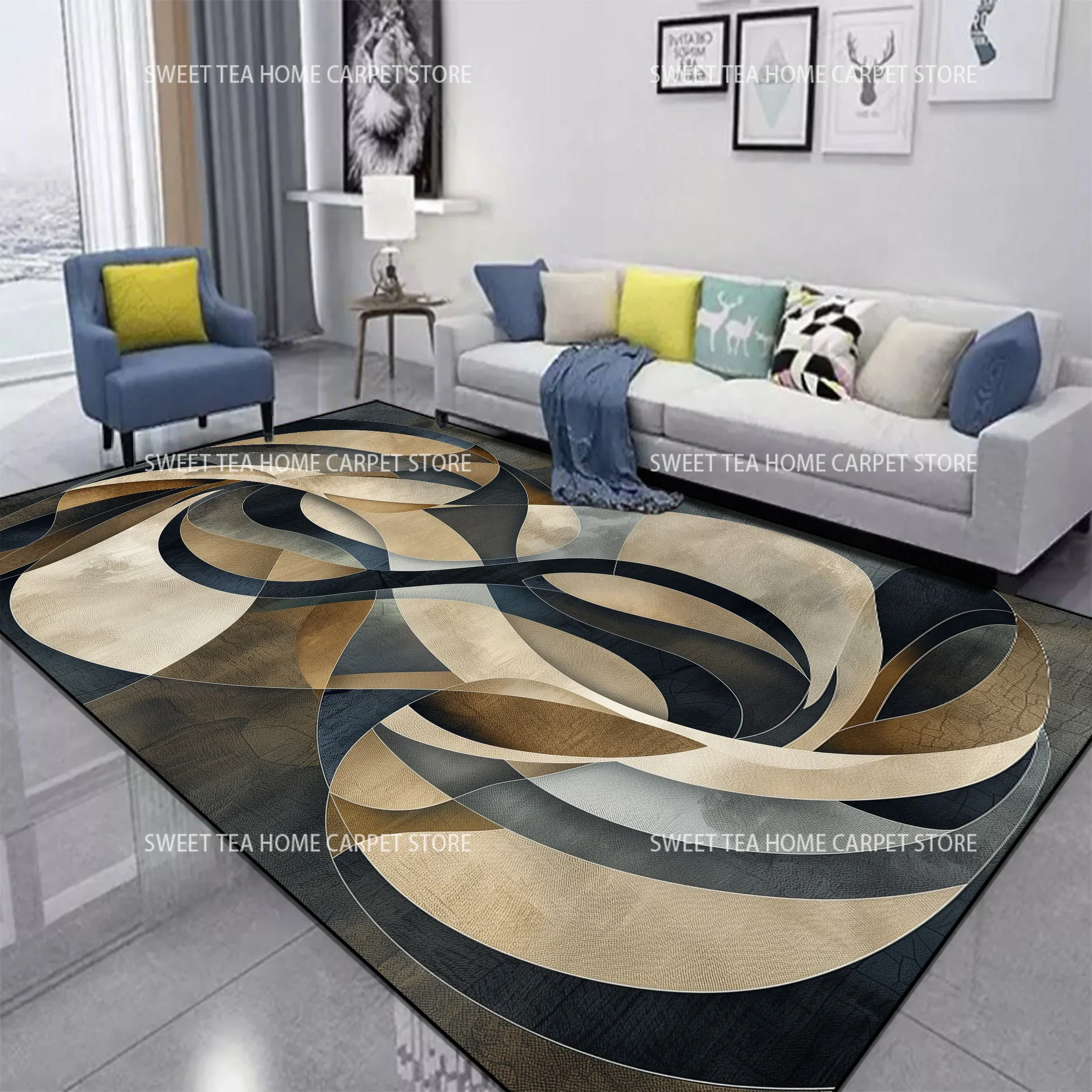 Red Black Swirl Rug Abstract C - Outdoor Furniture For Cafe reseña y precio