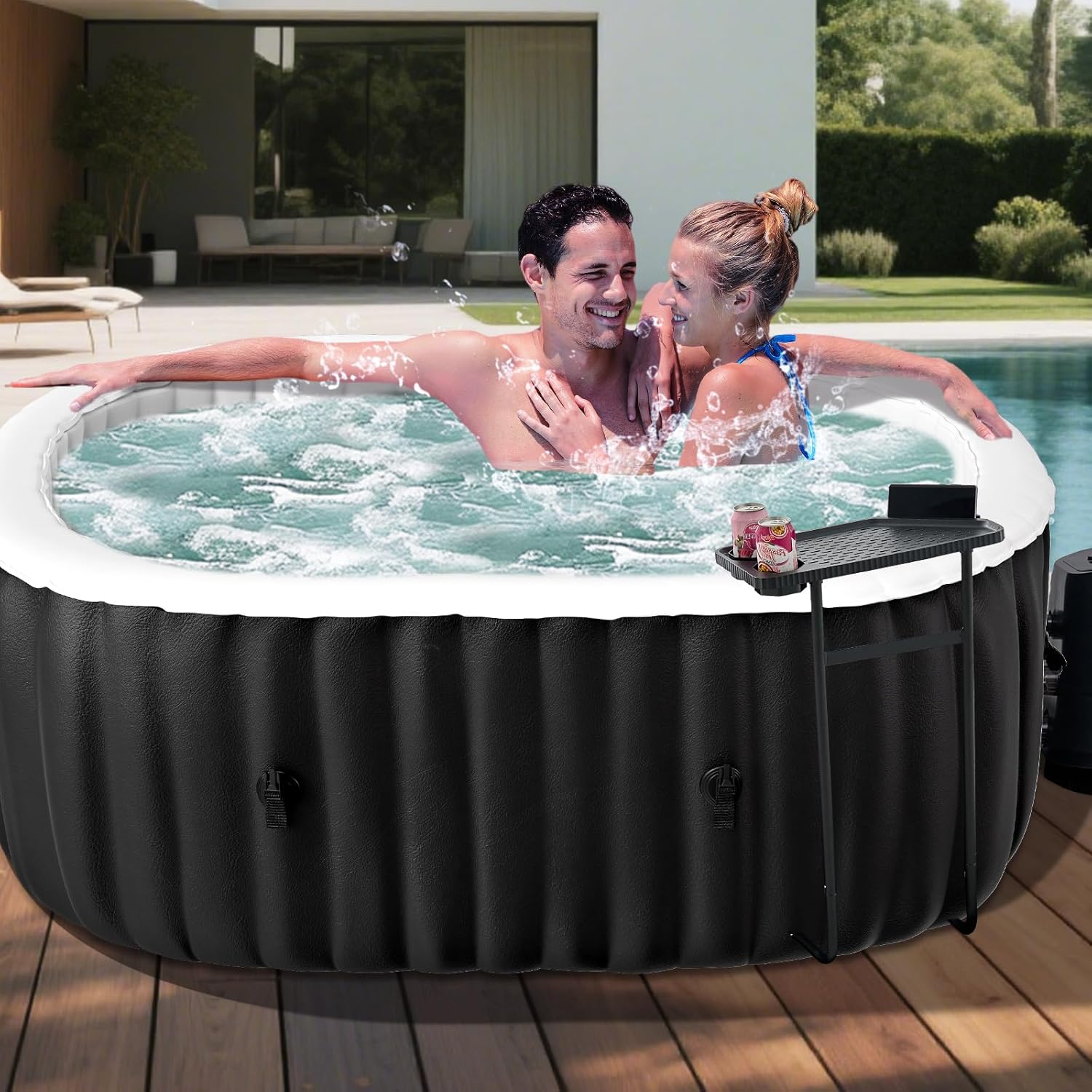 1-2 Person Inflatable Hot Tub, - Inflatable Hot Tub reseña y precio
