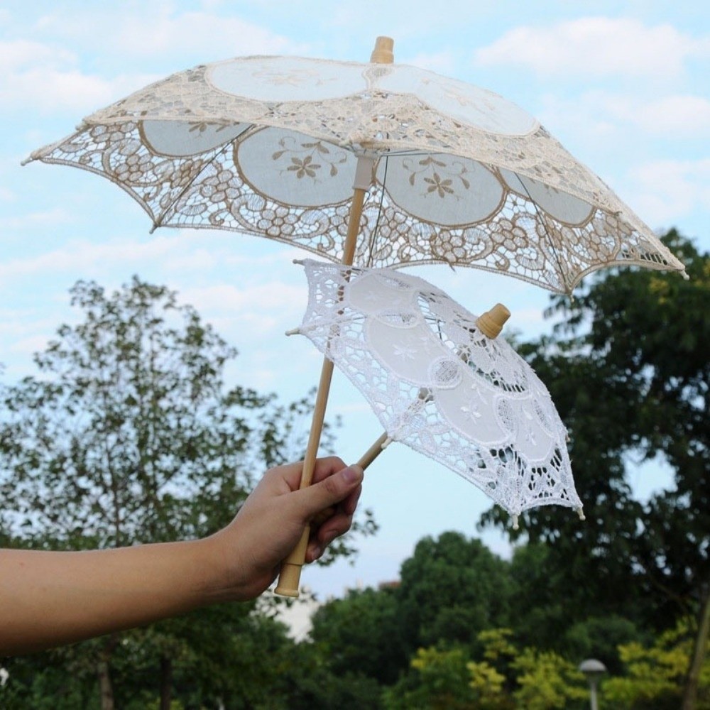 Vintage Large Lace Parasol Umb - Parasol Umbrella Large reseña y precio