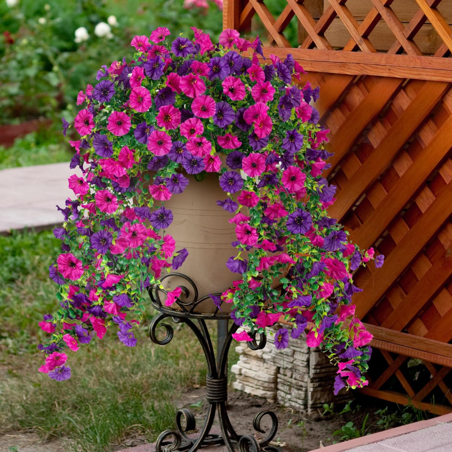 Artificial Flower Vine Morning - Outdoor Furniture Cafe reseña y precio