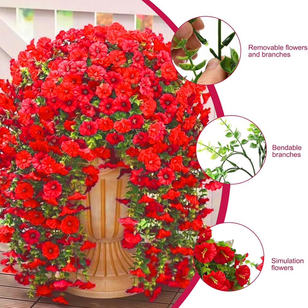 Artificial Flower Vine Morning - Outdoor Furniture Cafe reseña y precio