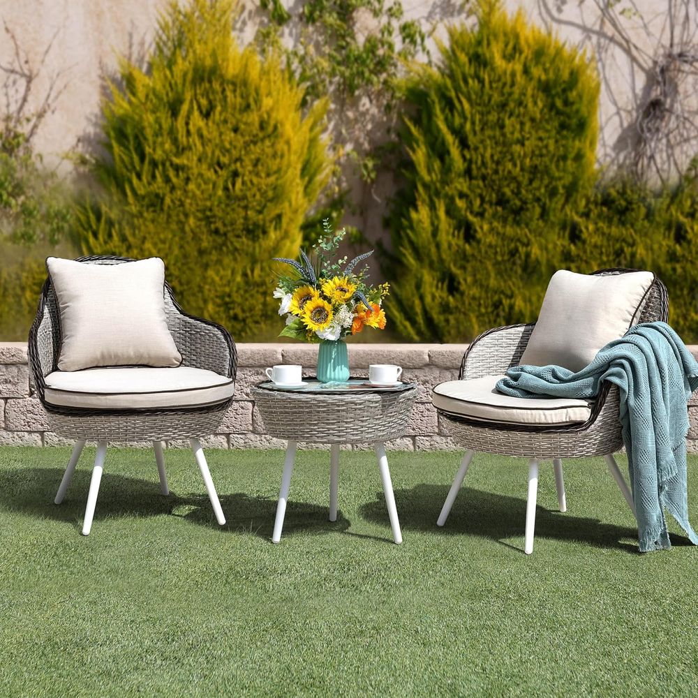 2-Person Outdoor Bistro Set wi - Outdoor Furniture Balcony reseña y precio