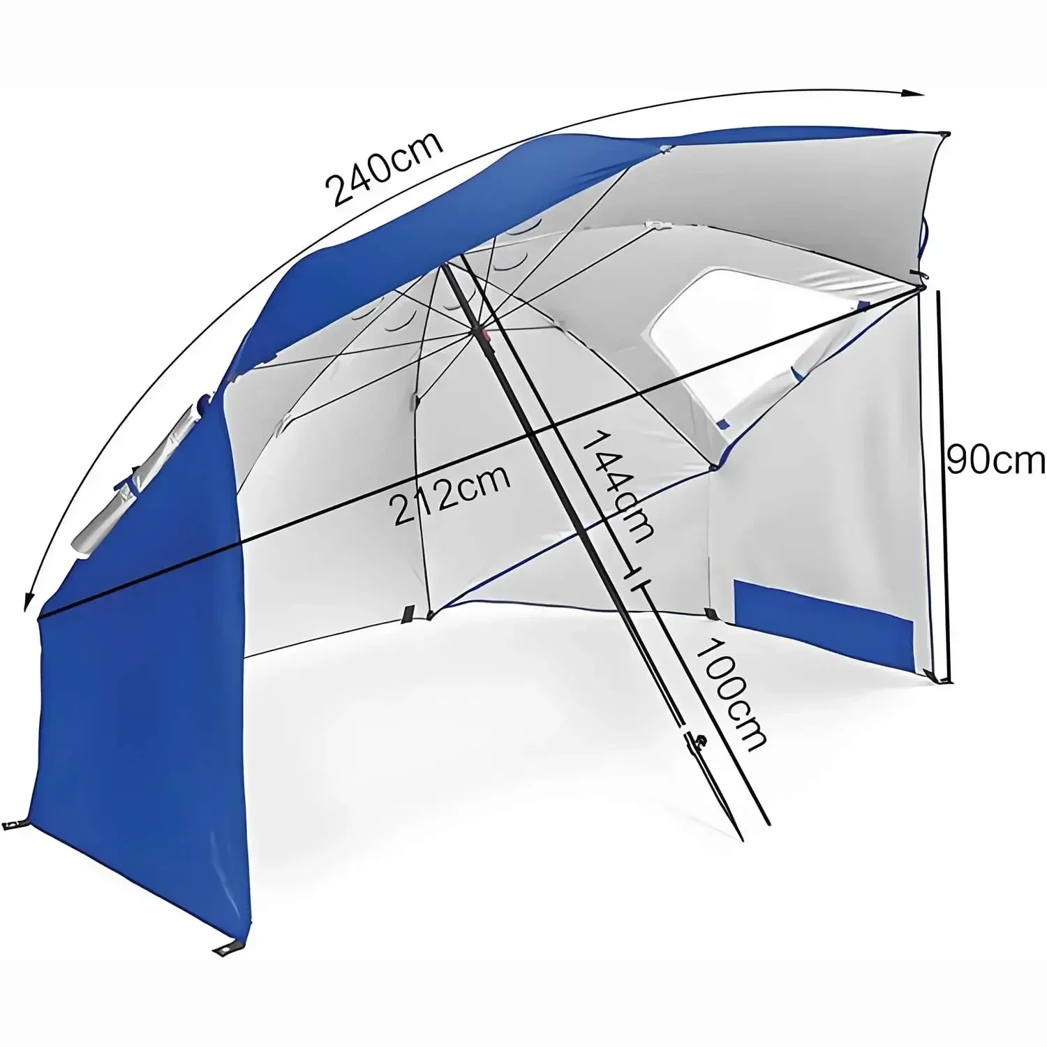 2 Meter Awning Sport-umbrella  - Outdoor Furniture Xl reseña y precio