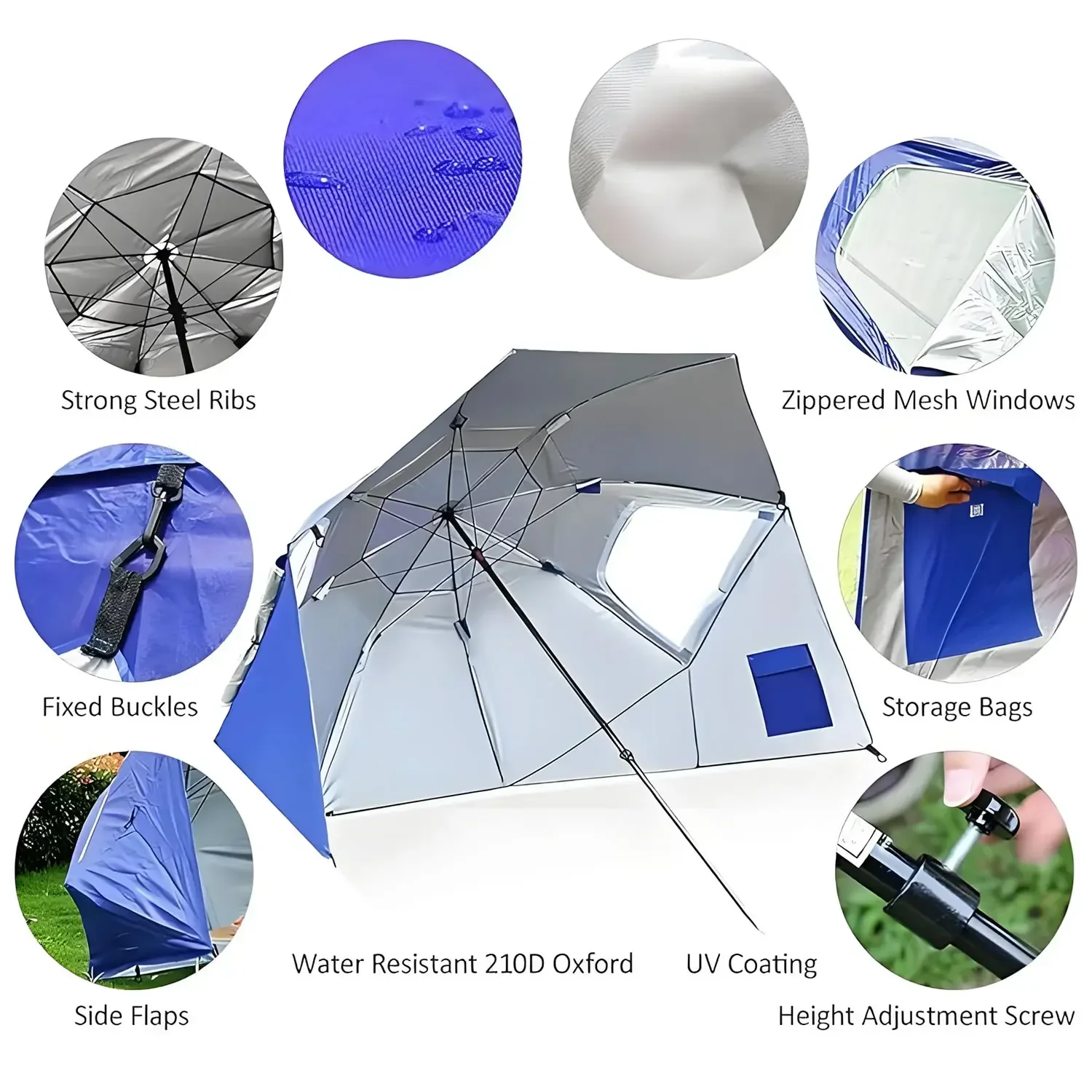 2 Meter Awning Sport-umbrella  - Outdoor Furniture Xl reseña y precio