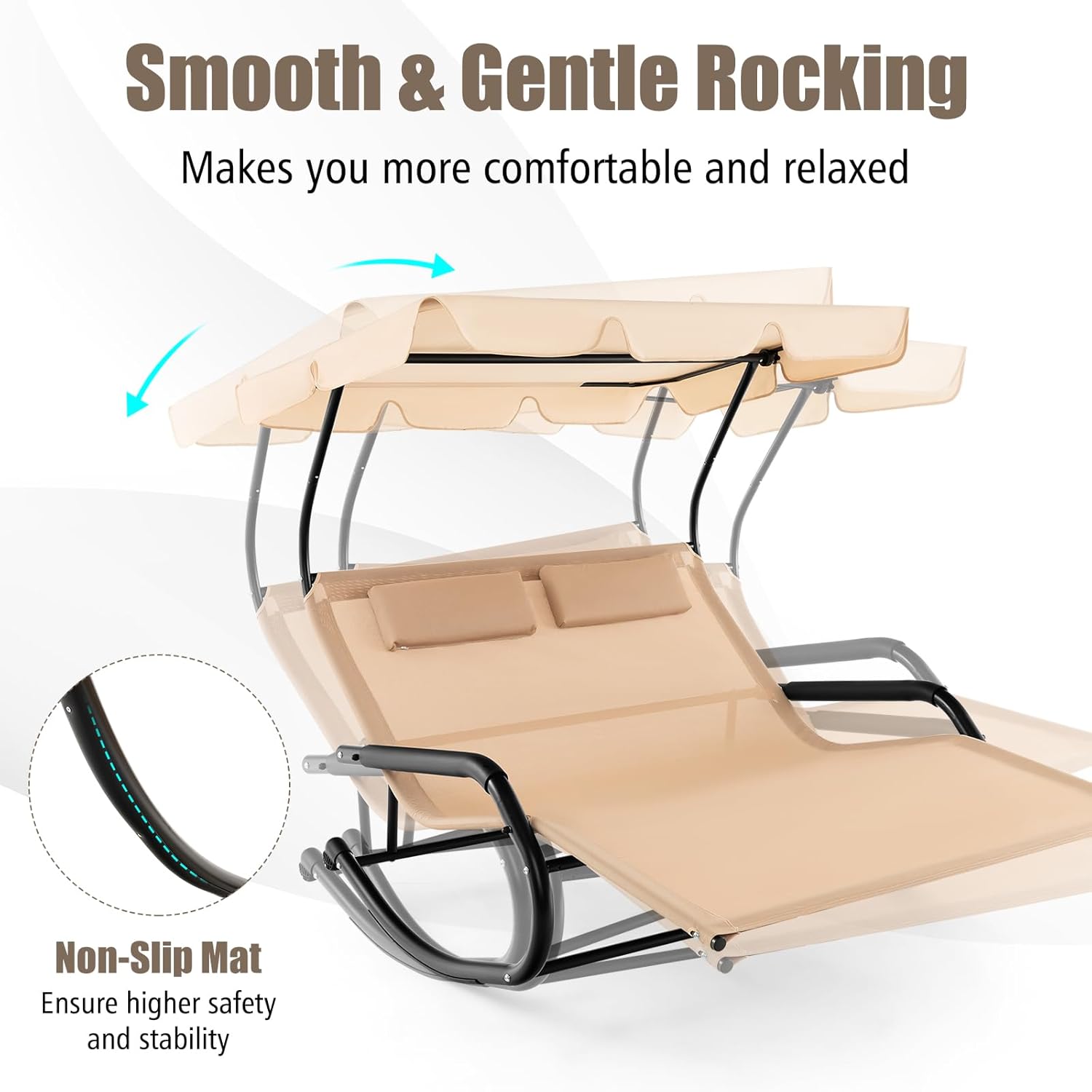 2 Person Adjustable Canopy Lou - Outdoor Furniture Xl reseña y precio