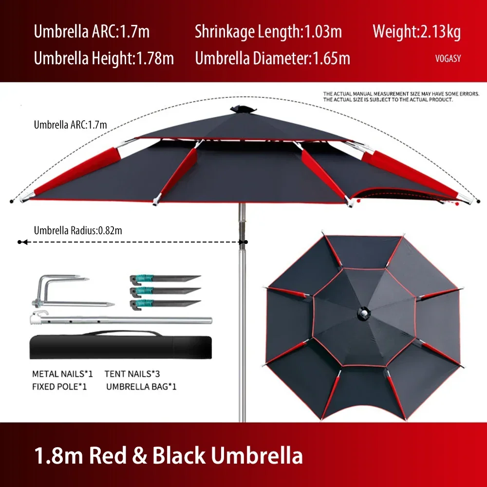 1PC Double-Layer Foldable Larg - Parasol Umbrella Large reseña y precio