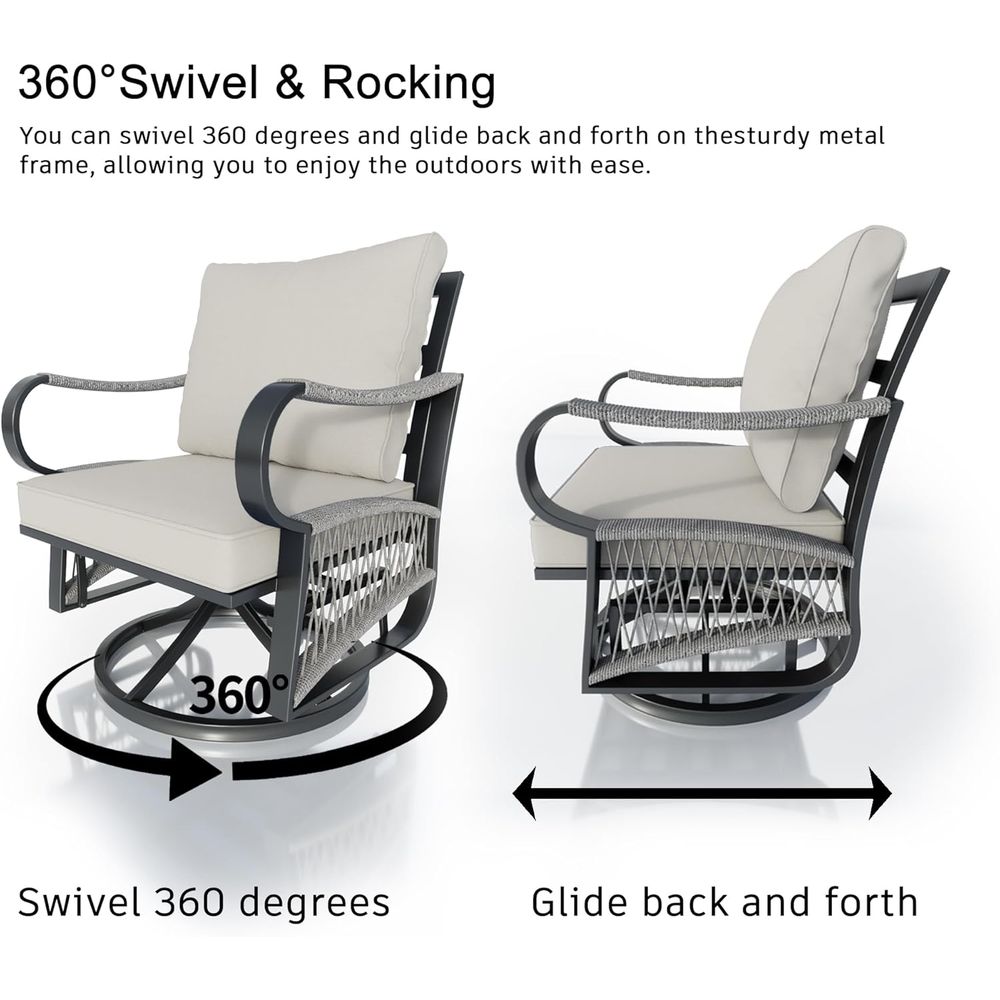 Outdoor Patio Furniture Set: 5 - Outdoor Furniture Rocking Chair reseña y precio