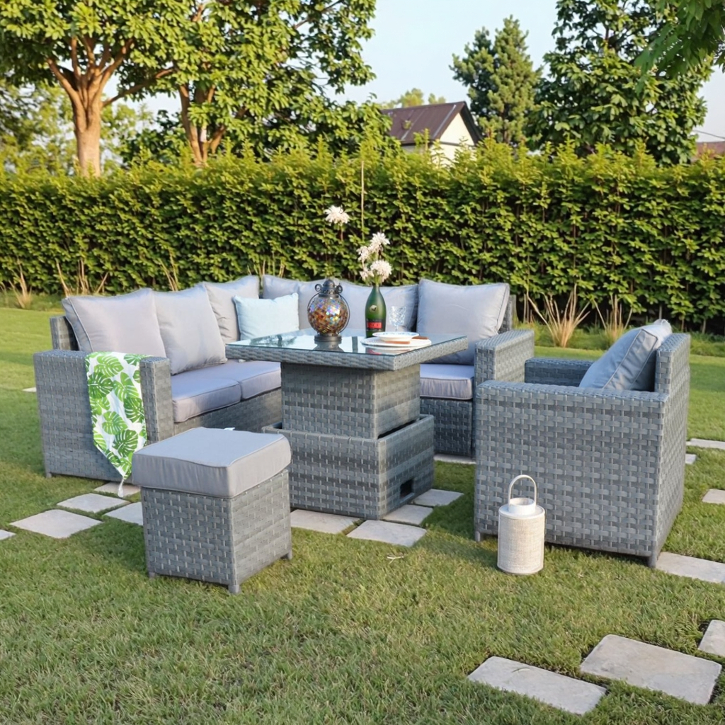 Factory Direct Sell Garden Cor - Outdoor Furniture Lounge Set reseña y precio