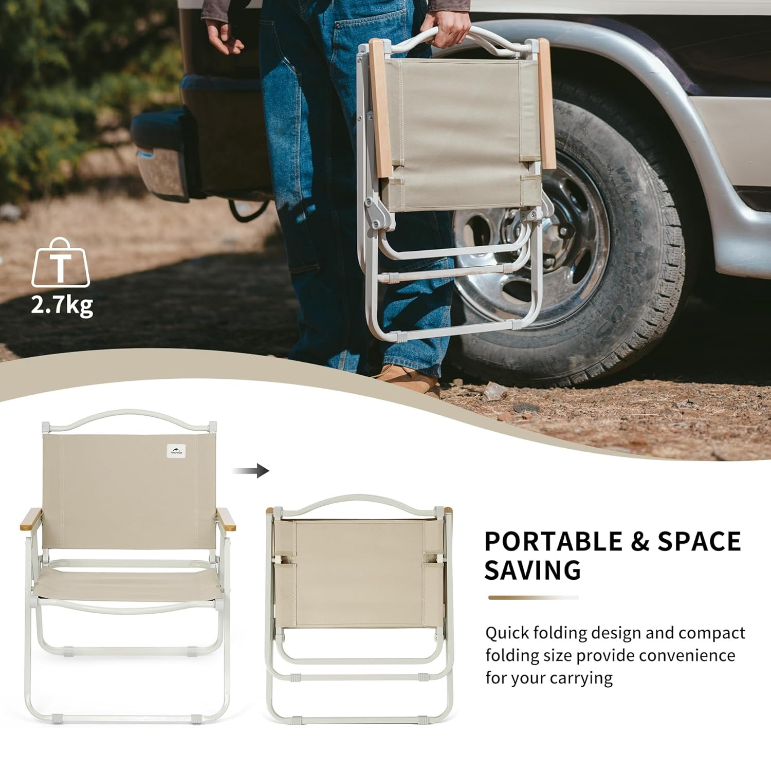 Naturehike Portable Camping Ch - Outdoor Furniture Rocking Chair reseña y precio