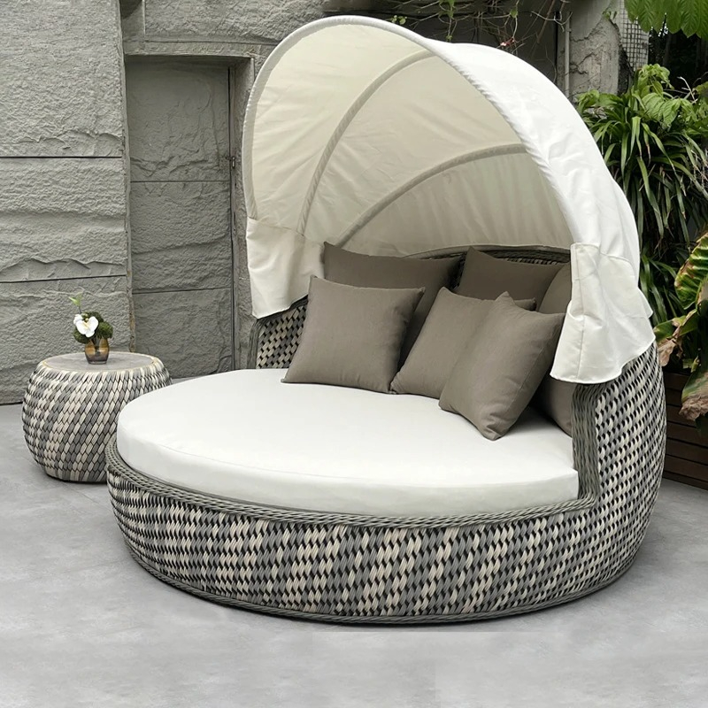 Daybed,Anti-UV Rustproof Round - Outdoor Furniture Lounge Set reseña y precio