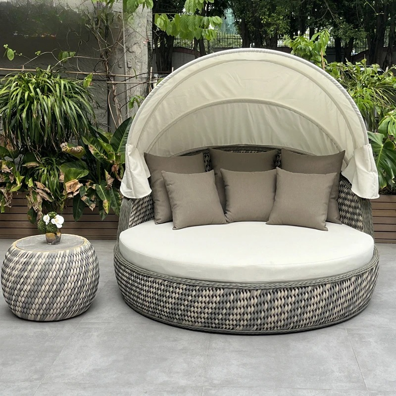 Daybed,Anti-UV Rustproof Round - Outdoor Furniture Lounge Set reseña y precio