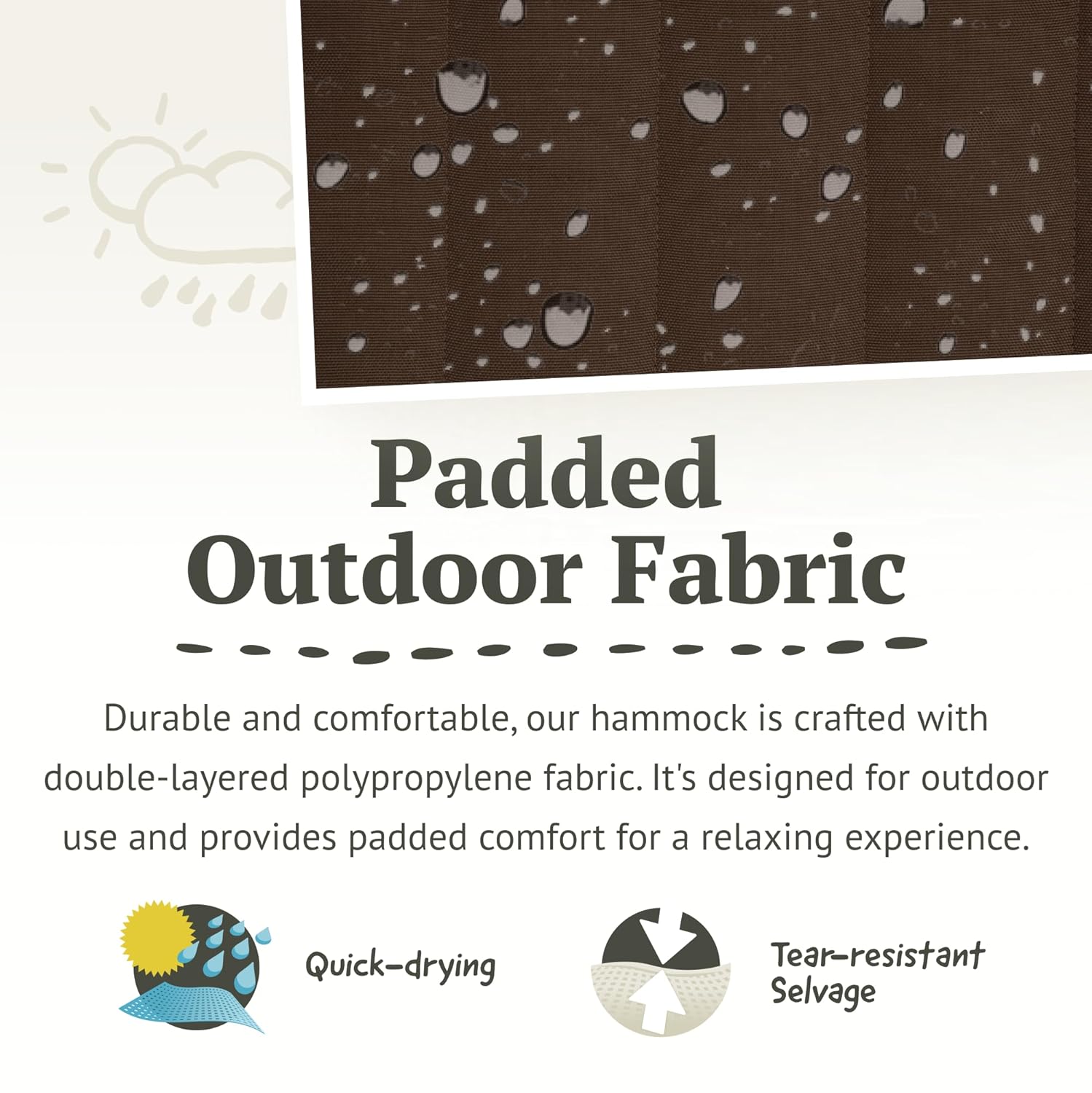Quilted Double Hammock Spreade - Outdoor Furniture Xl reseña y precio
