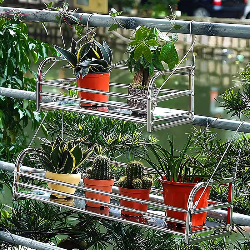 Stainless Steel Flower Stand f - Outdoor Furniture Balcony reseña y precio