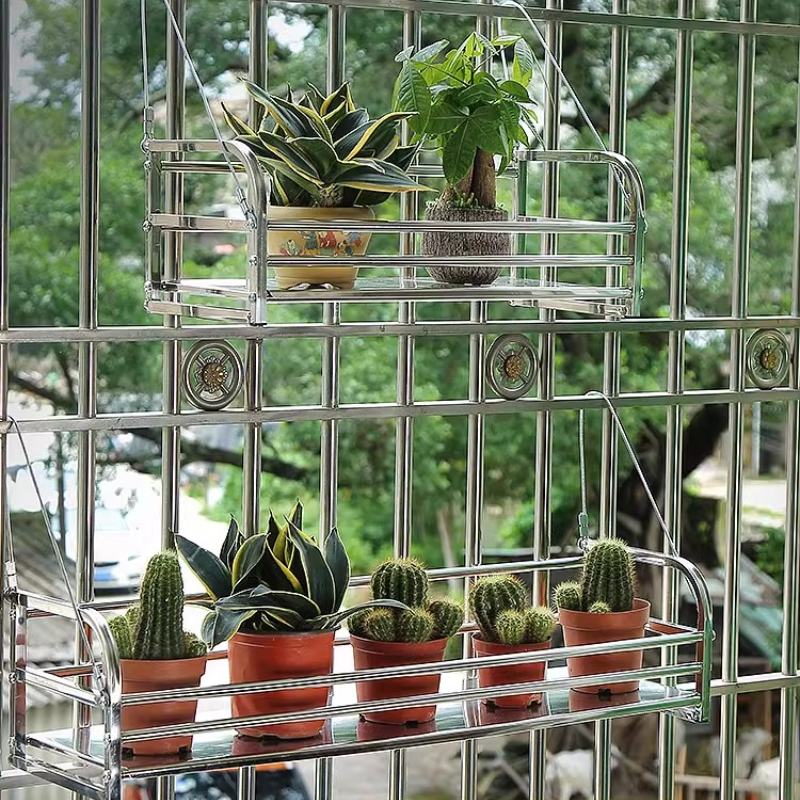 Stainless Steel Flower Stand f - Outdoor Furniture Balcony reseña y precio