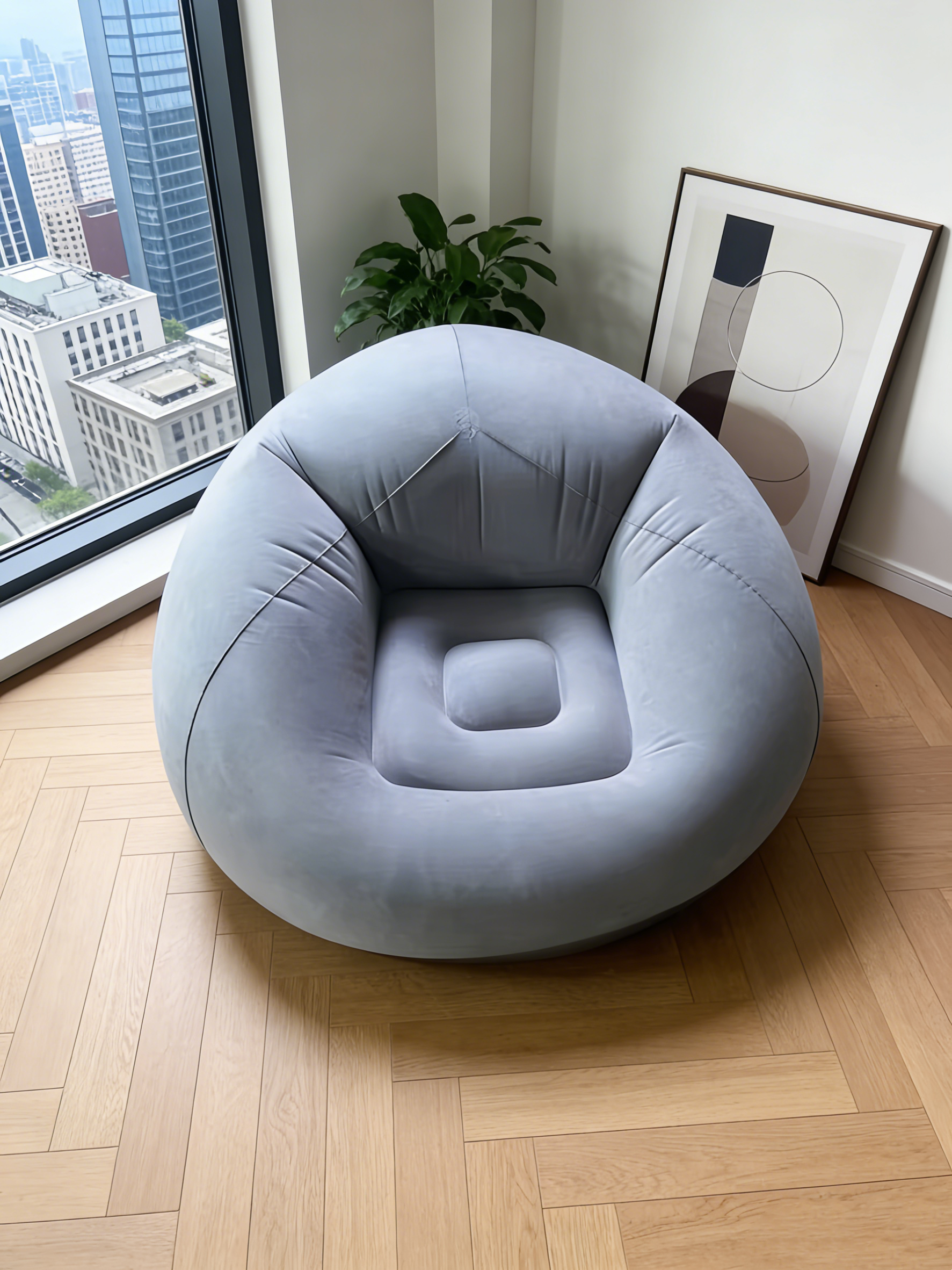 Portable Inflatable Round Sofa - Outdoor Furniture Balcony reseña y precio