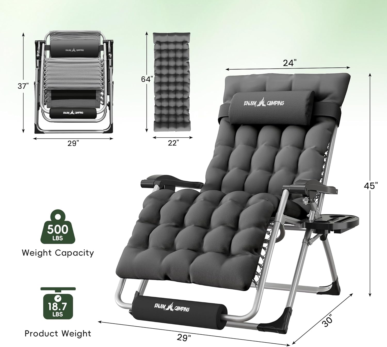 XL Oversized Zero Gravity Chai - Outdoor Furniture Xl reseña y precio