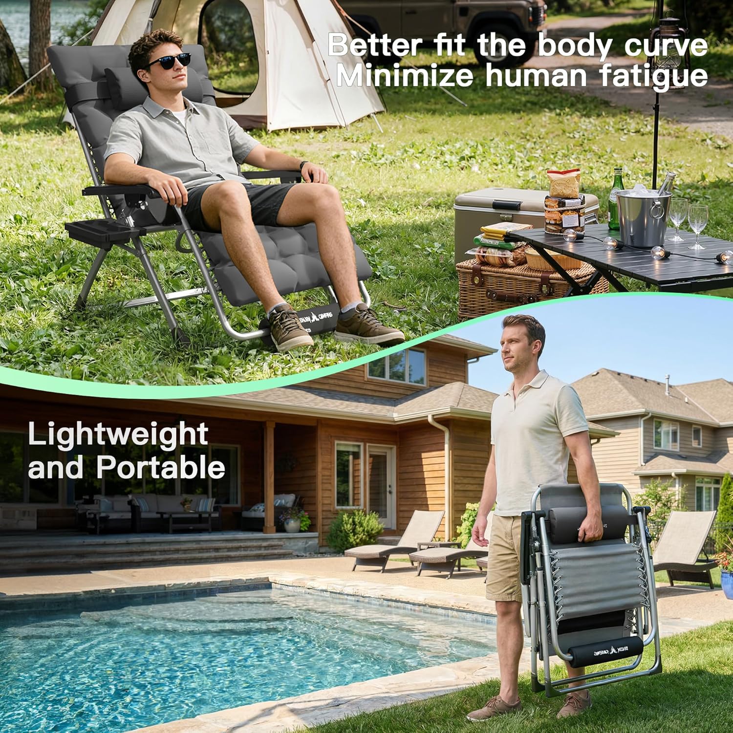 XL Oversized Zero Gravity Chai - Outdoor Furniture Xl reseña y precio