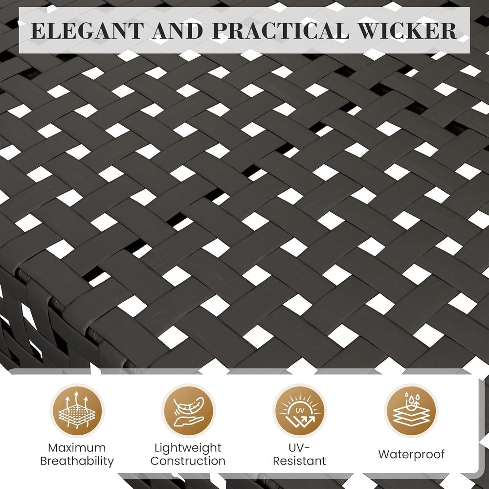 7-Piece High-Leg Outdoor Secti - Outdoor Furniture For Cafe reseña y precio
