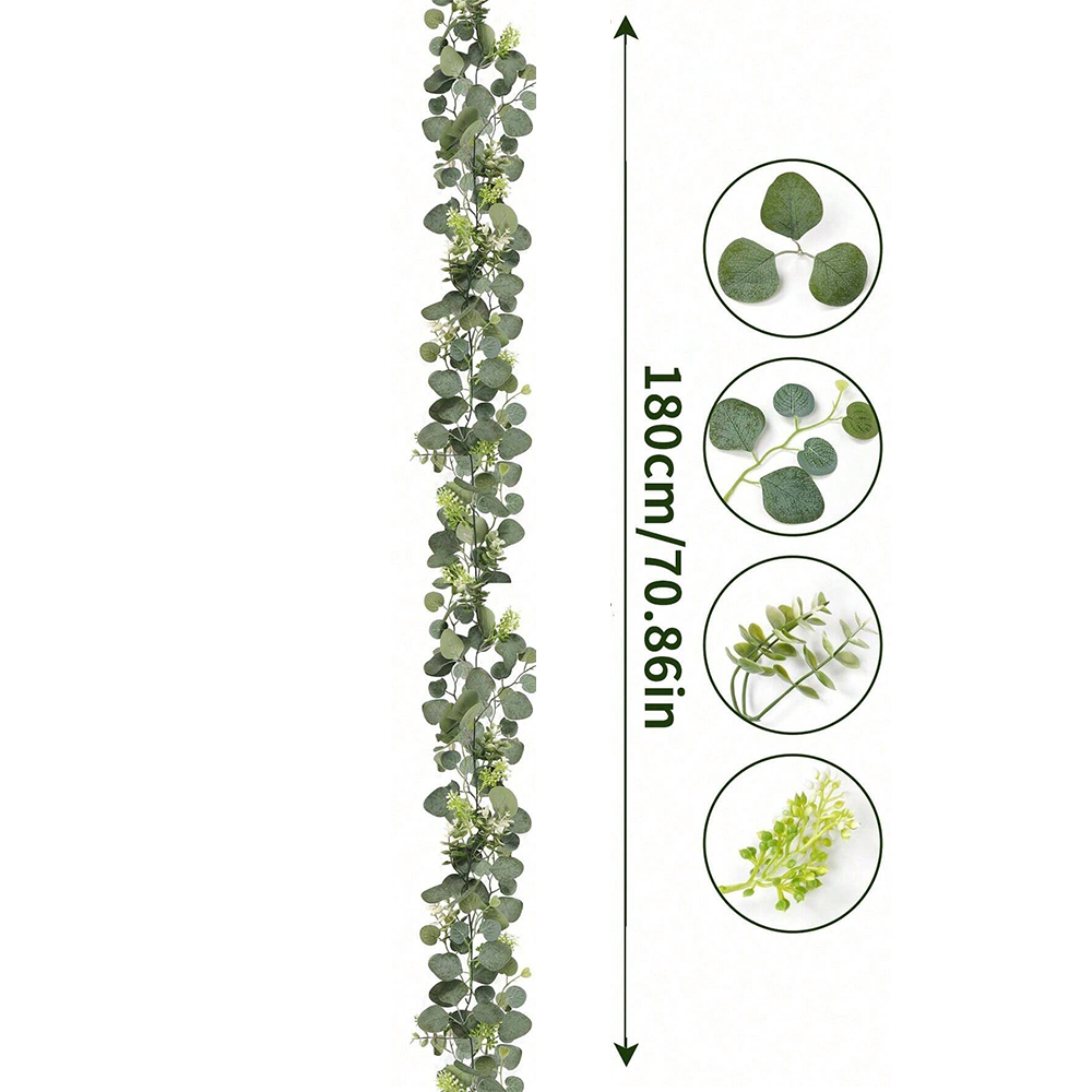 Artificial Eucalyptus Garland  - Outdoor Furniture Cafe reseña y precio
