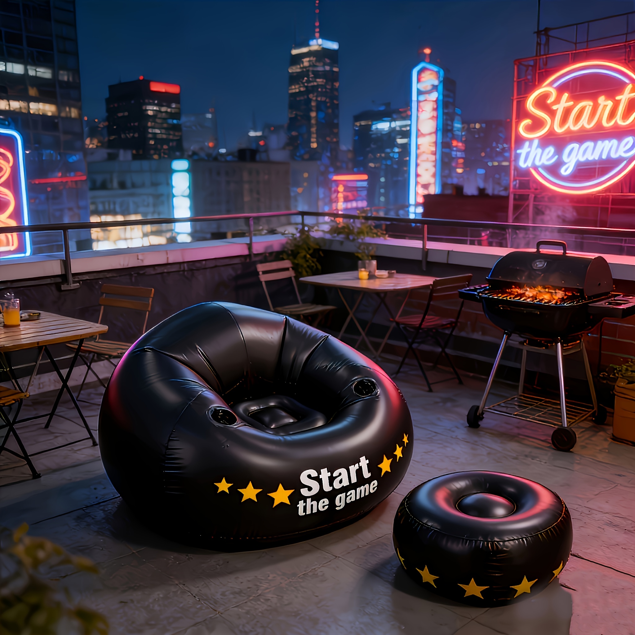 Gaming Inflatable Lazy Sofa Ch - Outdoor Furniture Lounge Set reseña y precio