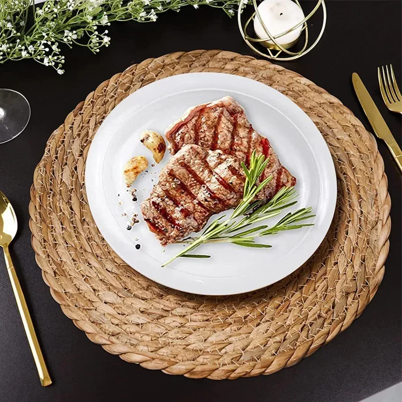 Handwoven Rattan Placemats - H - Outdoor Furniture Cafe reseña y precio
