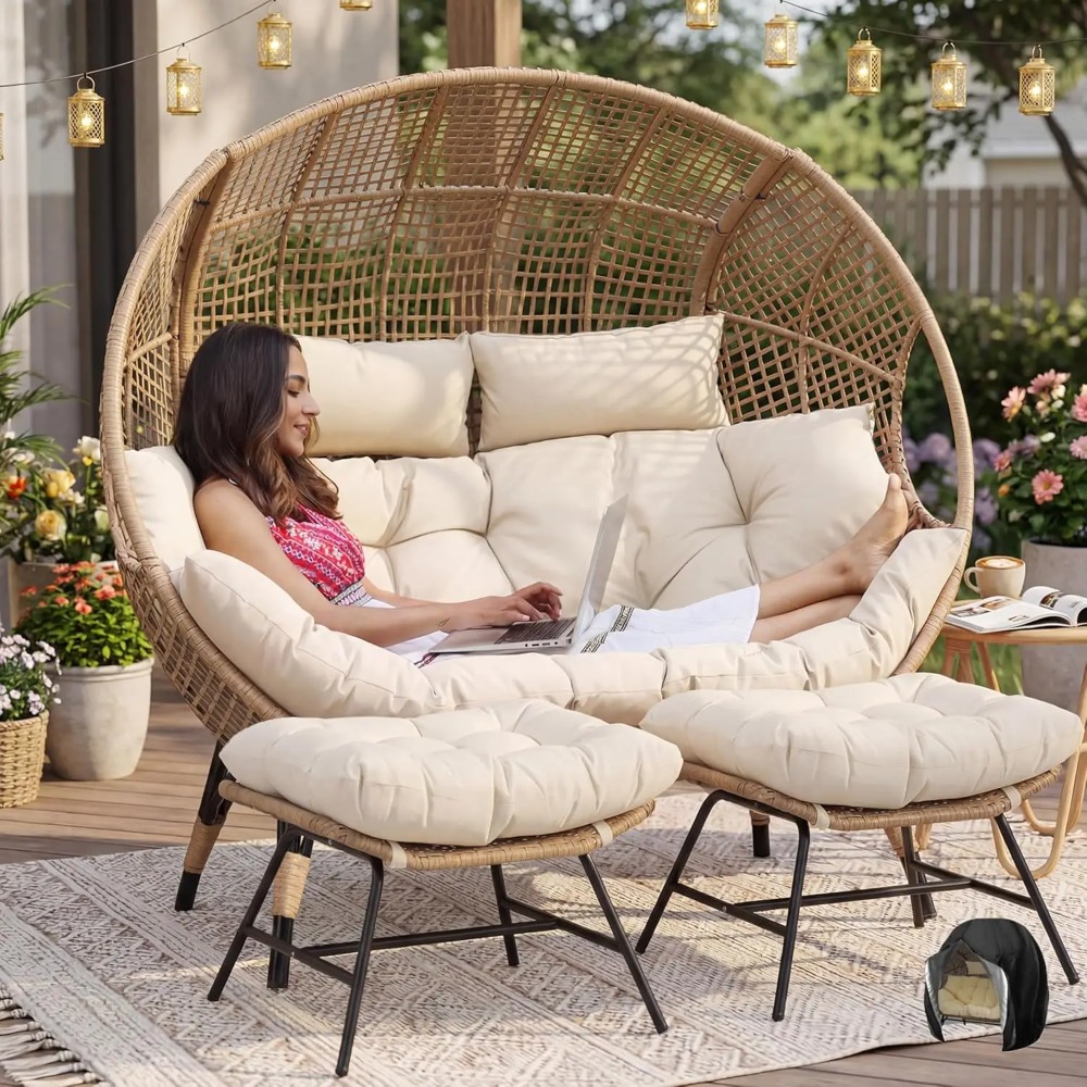 plus Size XL 57.1' Indoor Outd - Outdoor Furniture Xl reseña y precio