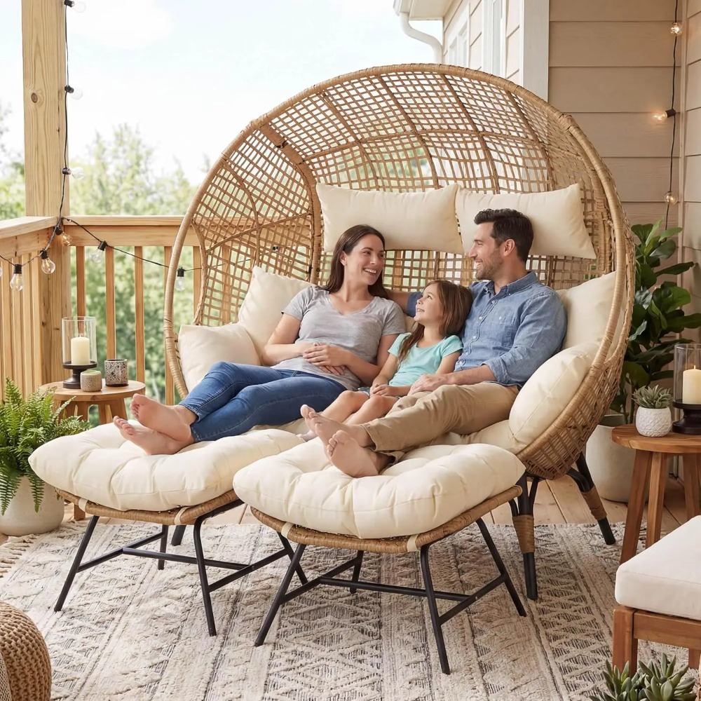 plus Size XL 57.1' Indoor Outd - Outdoor Furniture Xl reseña y precio